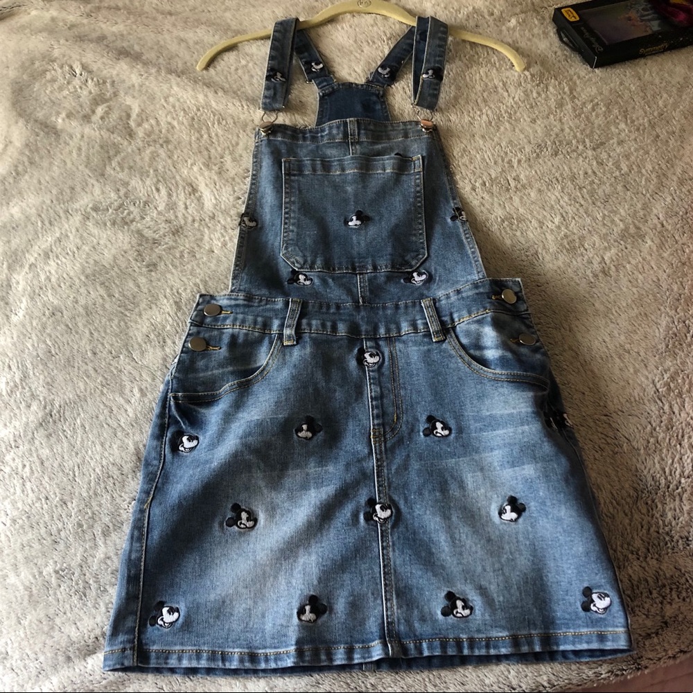 Mickey Denim Overall Dress
